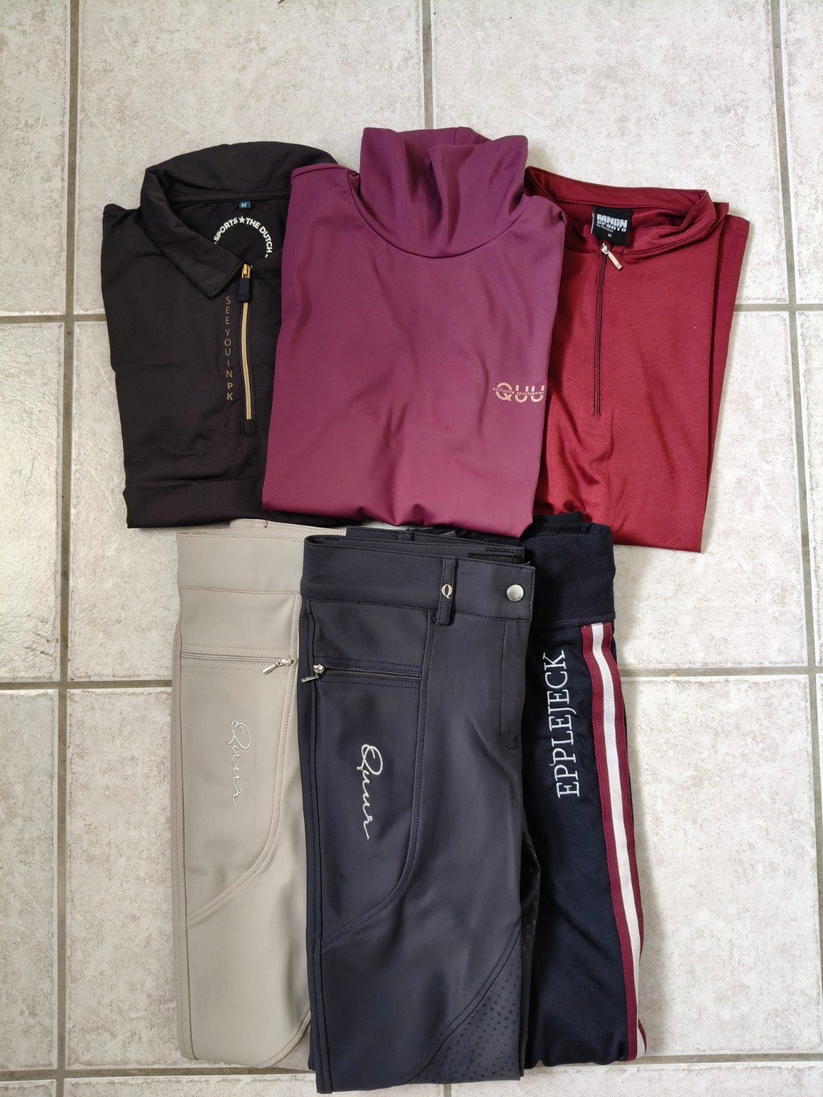 Complete set paardrijkleding maat 38, Dieren en Toebehoren, Paardrijkleding, Gebruikt, Dressuur, Ophalen of Verzenden, Meerkleurig
