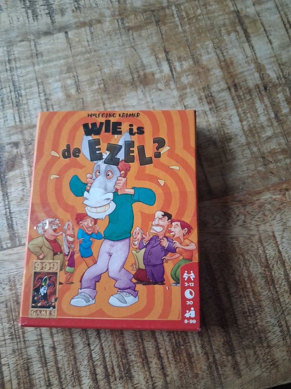 Wie is de Ezel? - Leuk kaartspel van 999 Games, Vijf spelers of meer, Ophalen, Gebruikt, 999 Games