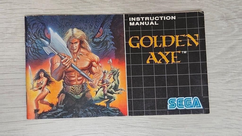 Golden Axe – originele handleiding – Sega Mega Drive (PAL), Spelcomputers en Games, Avontuur en Actie, 1 speler, Ophalen of Verzenden