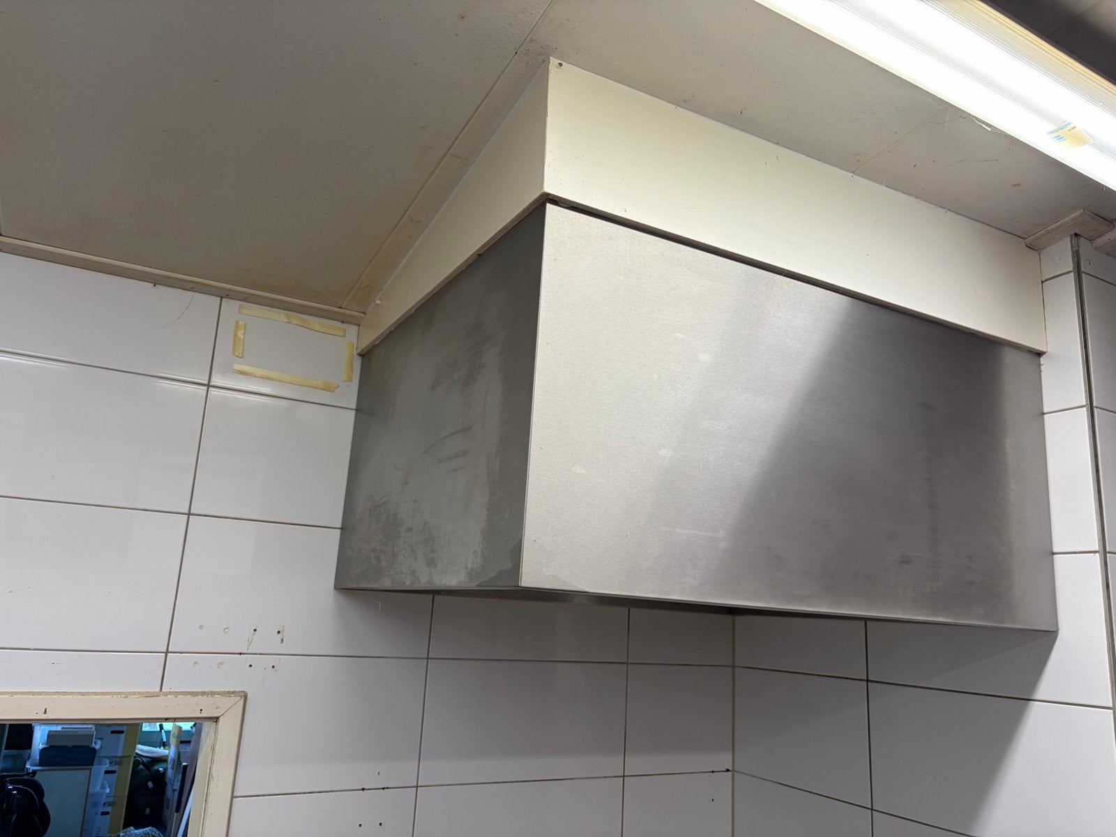 Professionele RVS Afzuigkap voor Horeca, Ophalen, Gebruikt, Wandschouwkap, 800 m³ per uur of meer