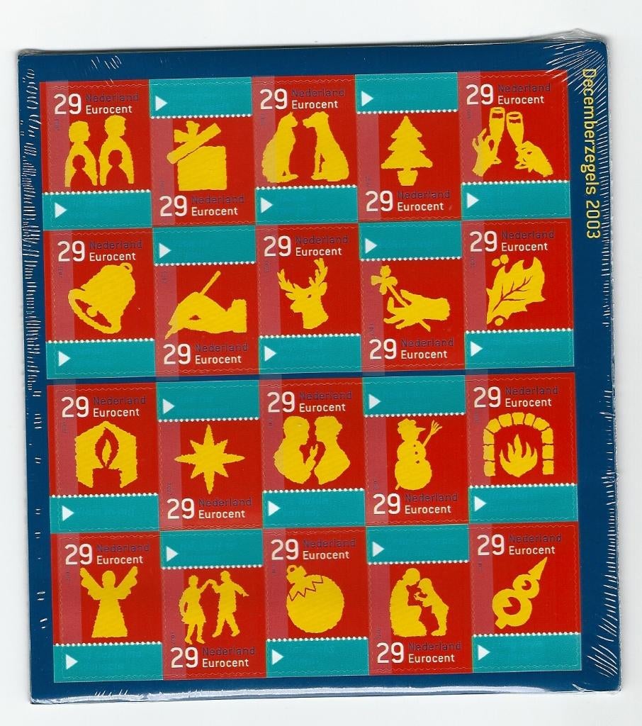 Vel decemberzegels 2003 no v2212, postfris, Ophalen of Verzenden, Postfris