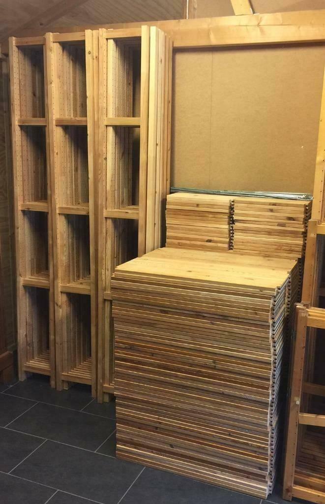 Ivar 150 stellingkast planken zijpanelen als Nieuw, va 4 eur, Ophalen, Zo goed als nieuw, 25 tot 50 cm, Grenenhout