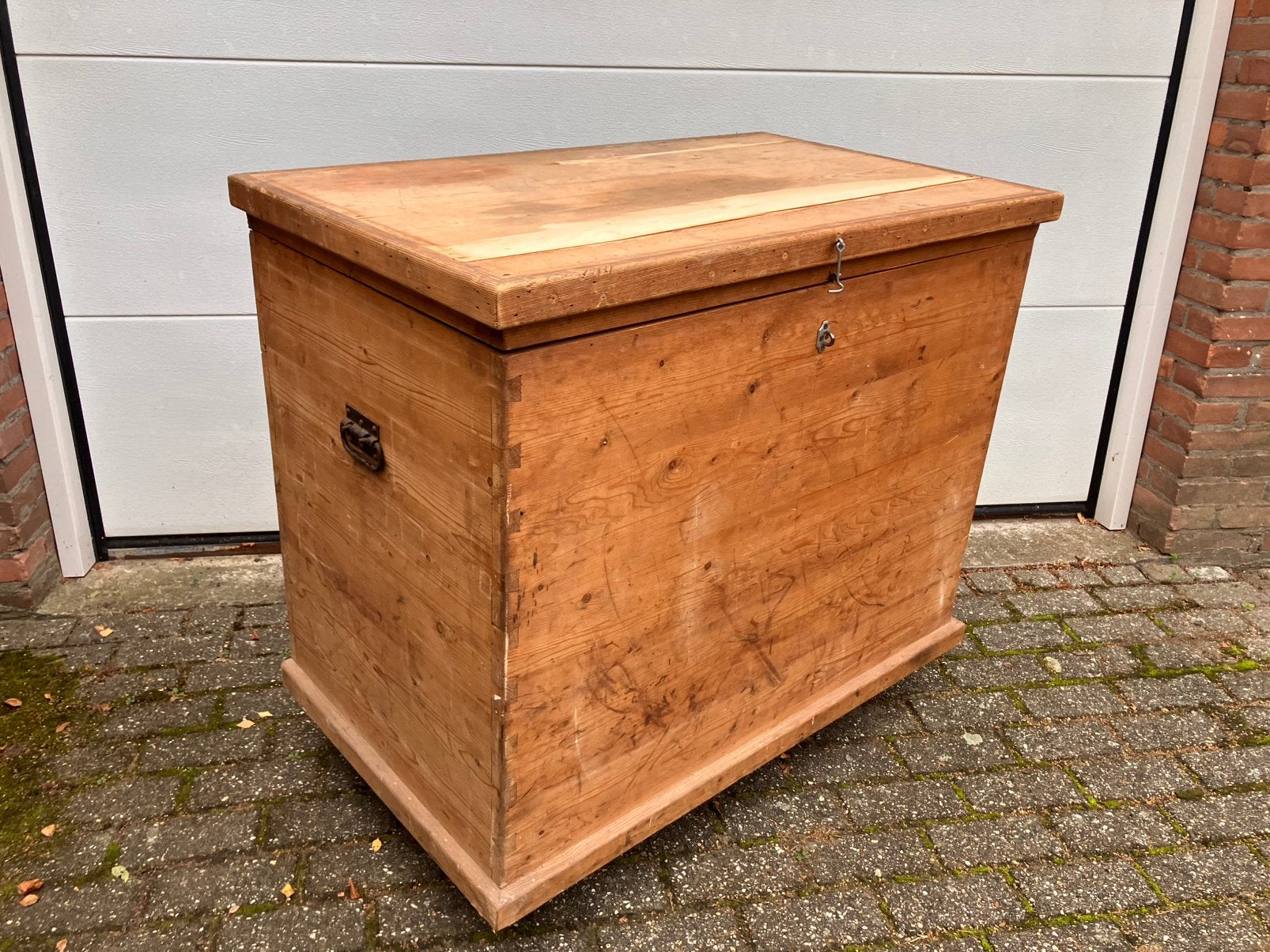 Grote houten kist / dekenkist / opbergkist, Ophalen, Gebruikt, 100 tot 150 cm, 75 – 100