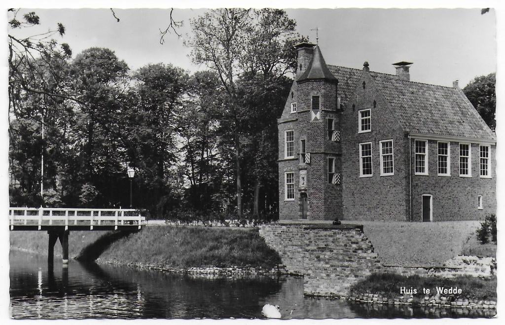Huis te Wedde Ongelopen Ansichtkaart (B7512 ), Ophalen of Verzenden, 1960 tot 1980, Ongelopen