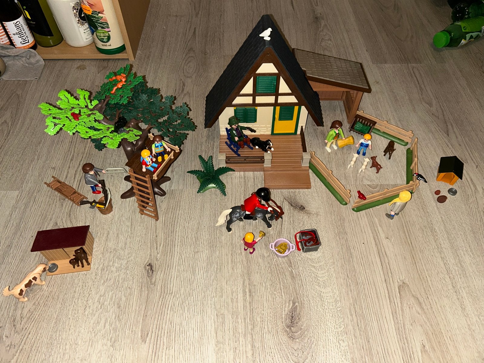 Playmobil Boshuis met extra's - niet helemaal compleet, Gebruikt, Gebouw, Complete set, Ophalen of Verzenden
