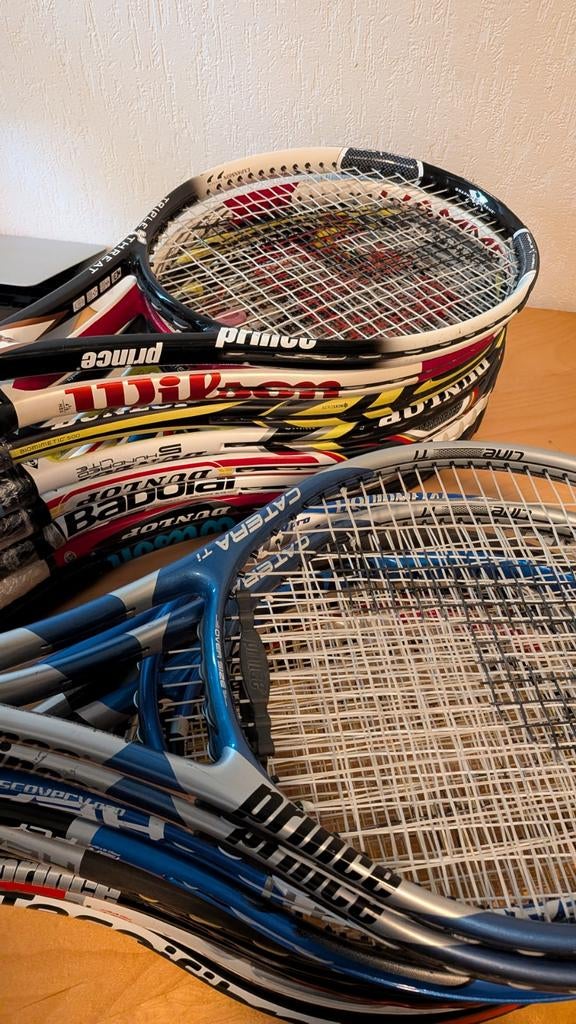 Tennisracket v.a. €25 + advies en nwe grip. Tennisrackets A+, Ophalen of Verzenden, Racket, Overige merken