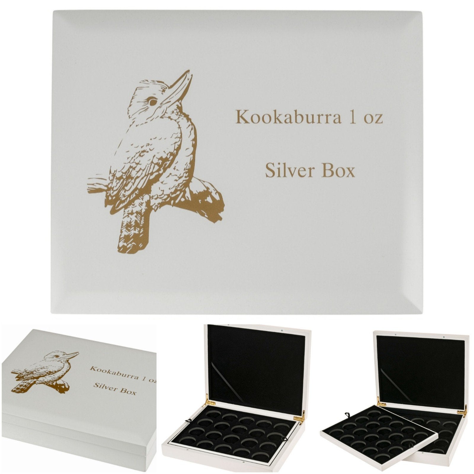 Kookaburra muntenbox voor 1 oz zilveren munten, Ophalen of Verzenden, Zilver