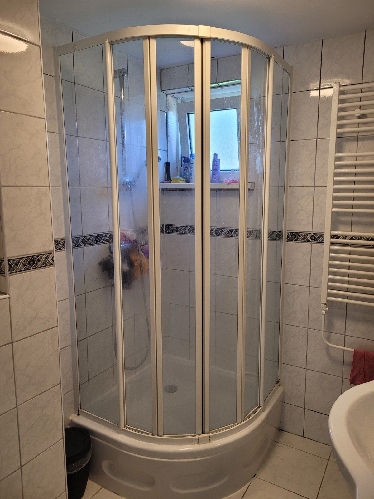 Douchecabine met douchebak - Gebruikt, Ophalen of Verzenden, Gebruikt, Glas, Douche