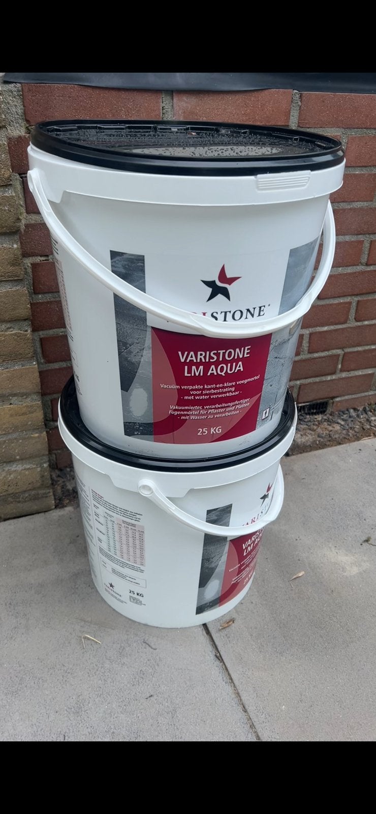 Varistone LM aqua zilvergrijs geopend, Ophalen, Zo goed als nieuw, Wit
