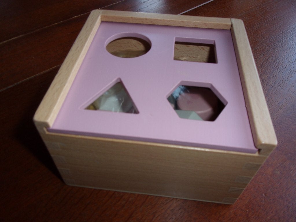 Houten BLOKJESKUBUS met 8 BLOKJES, NIEUW, Ophalen of Verzenden, Nieuw, Overige typen