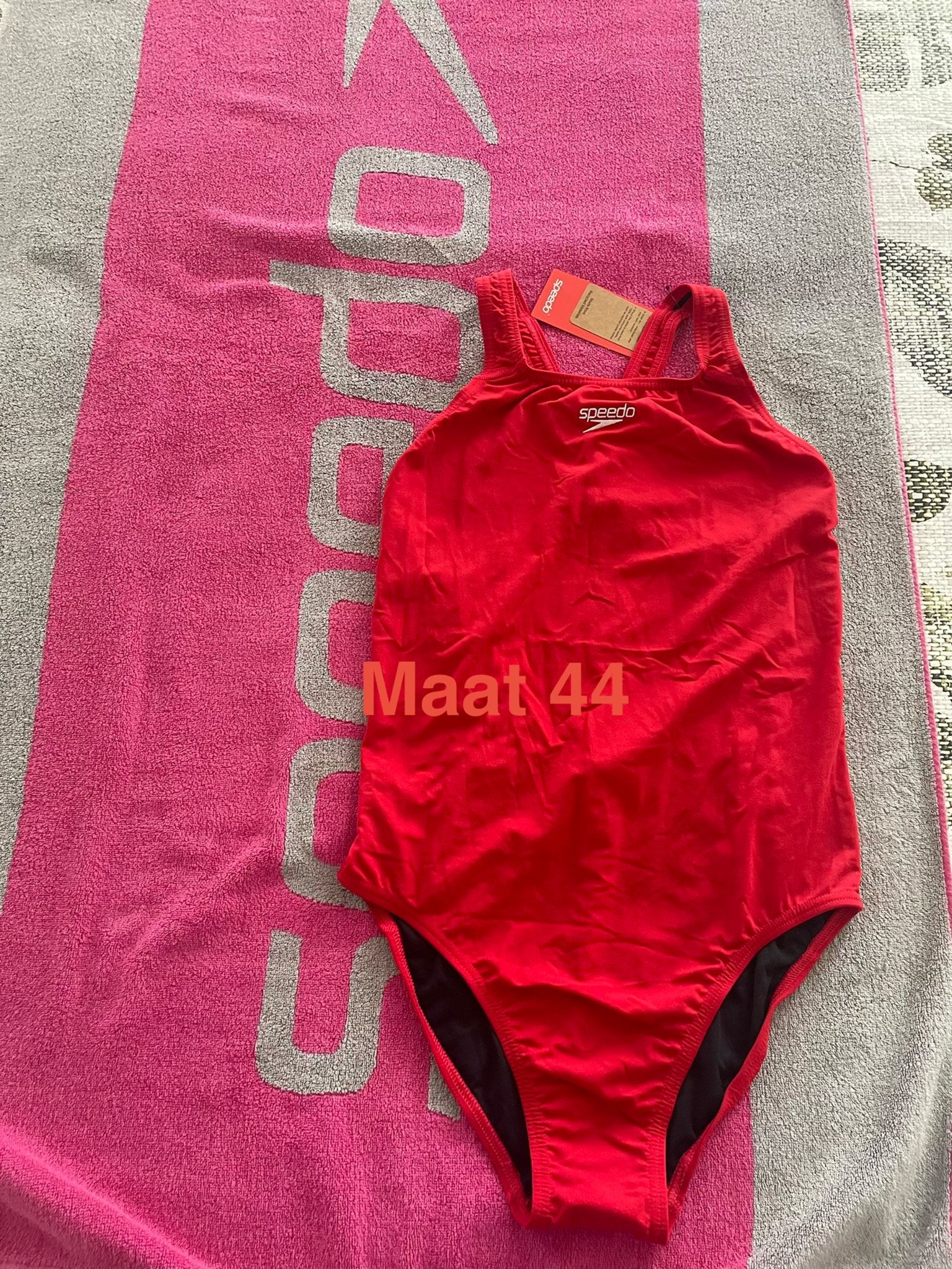 Nieuw rood Speedo Endurance Medalist badpak maat 44, Verzenden, Nieuw, Rood, Badpak