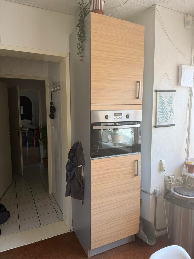 Meubel keuken net inbouwoven en koelkast, Ophalen, Gebruikt, 50 tot 100 cm, Minder dan 100 cm