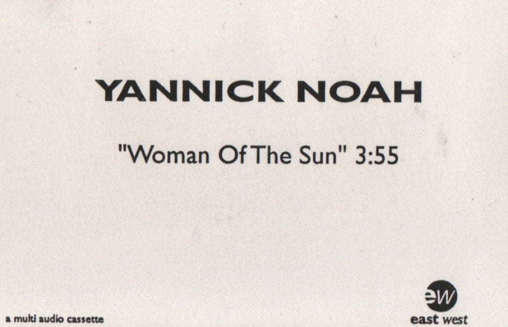Cassettebandje Yannick Noah – Woman Of The Sun (Promo), Ophalen of Verzenden, Zo goed als nieuw, Pop, 1 bandje