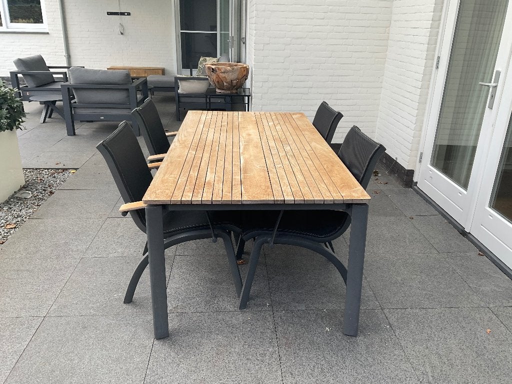Tuinset hartman, Ophalen, 4 zitplaatsen, Gebruikt, Aluminium