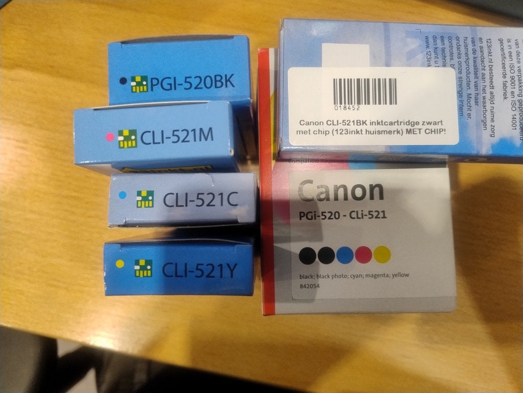 Canon PGI-520BK en CLI-521 inktcartridges (huismerk), Ophalen of Verzenden, Nieuw, Cartridge, Compatibel (voor Canon)