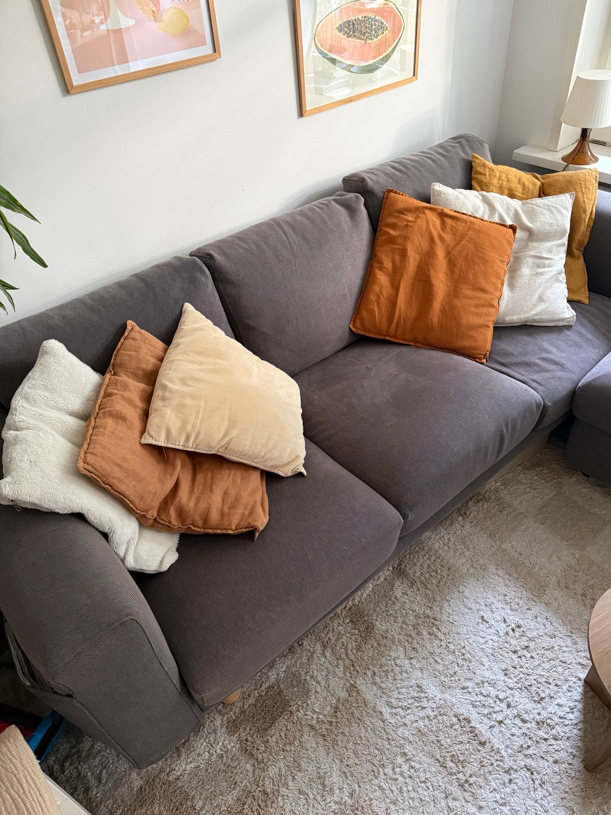 IKEA sofa couch and ottoman NOSBORG, Ophalen, Gebruikt, Hoekbank, 75 tot 100 cm
