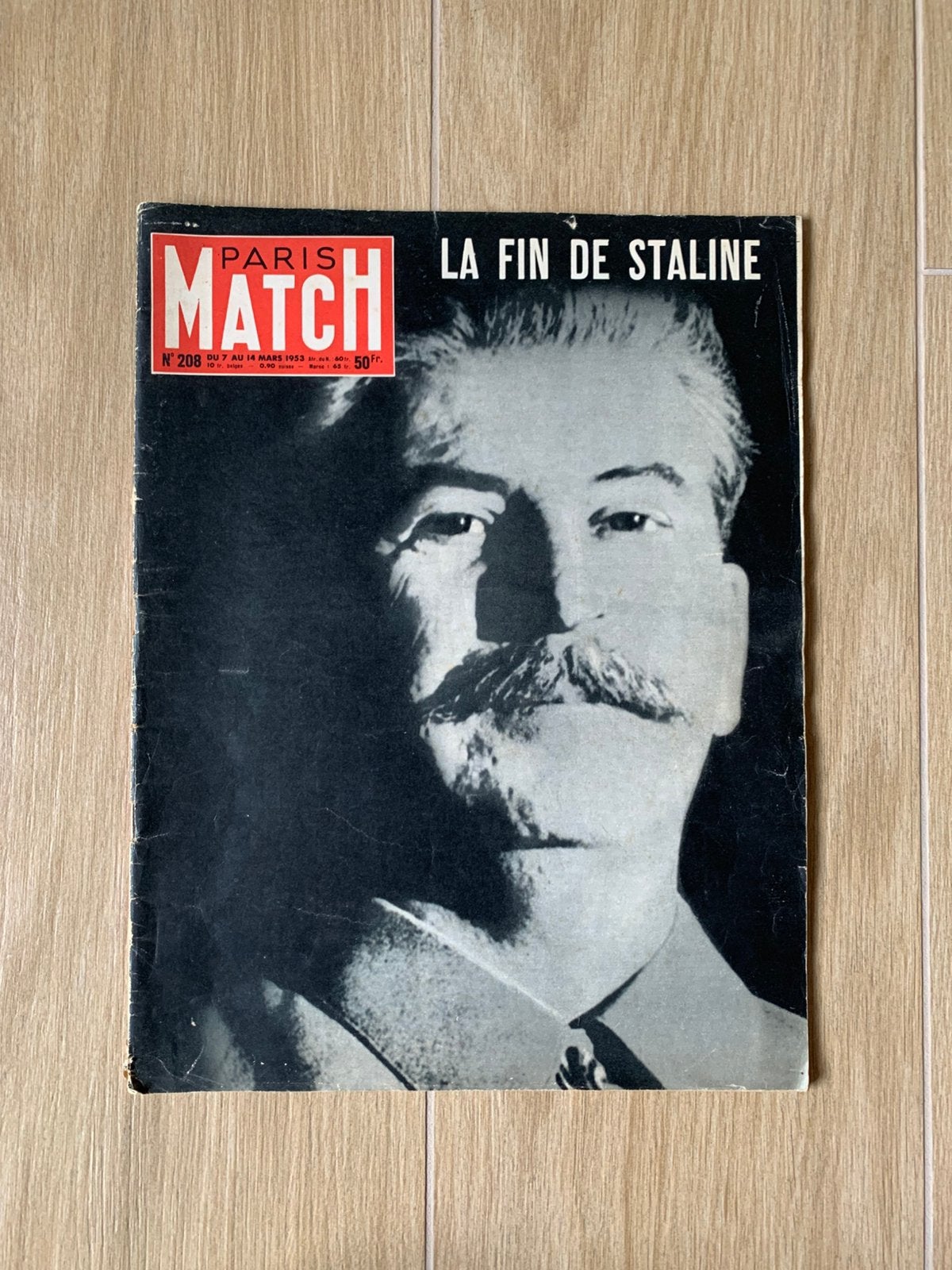 Frans tijdschrift Jozef Stalin maart 1953 overlijden Sovjet, Ophalen of Verzenden, Gelezen