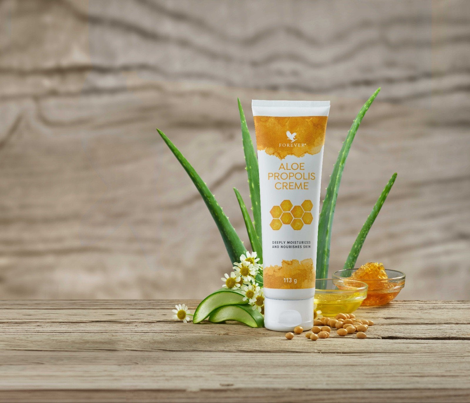 Forever Aloe Propolis Crème - Hydraterende Huidverzorging, Ophalen of Verzenden, Nieuw, Bodylotion, Crème of Olie