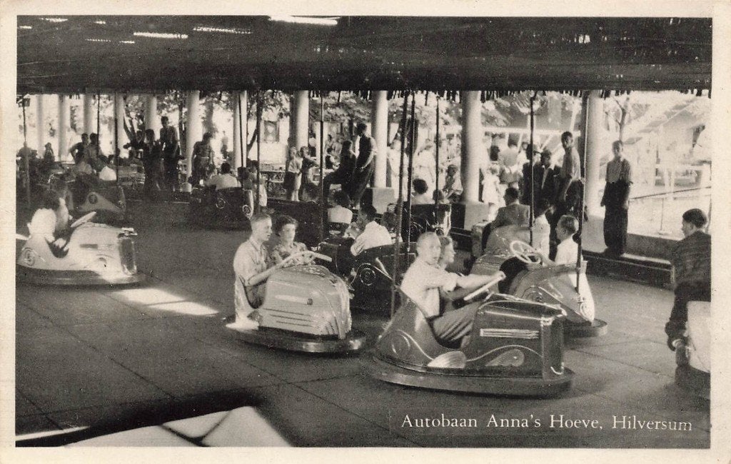 Hilversum, Autobaan Anna's Hoeve, Ophalen of Verzenden, 1940 tot 1960, Gelopen, Noord-Holland