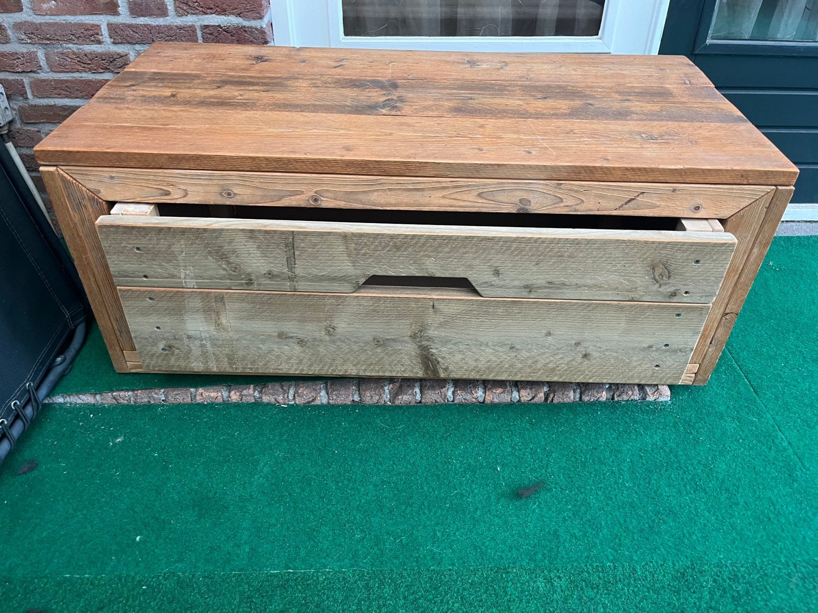 Mooie grote houten kast/tv kast opbergkast, Ophalen, Gebruikt