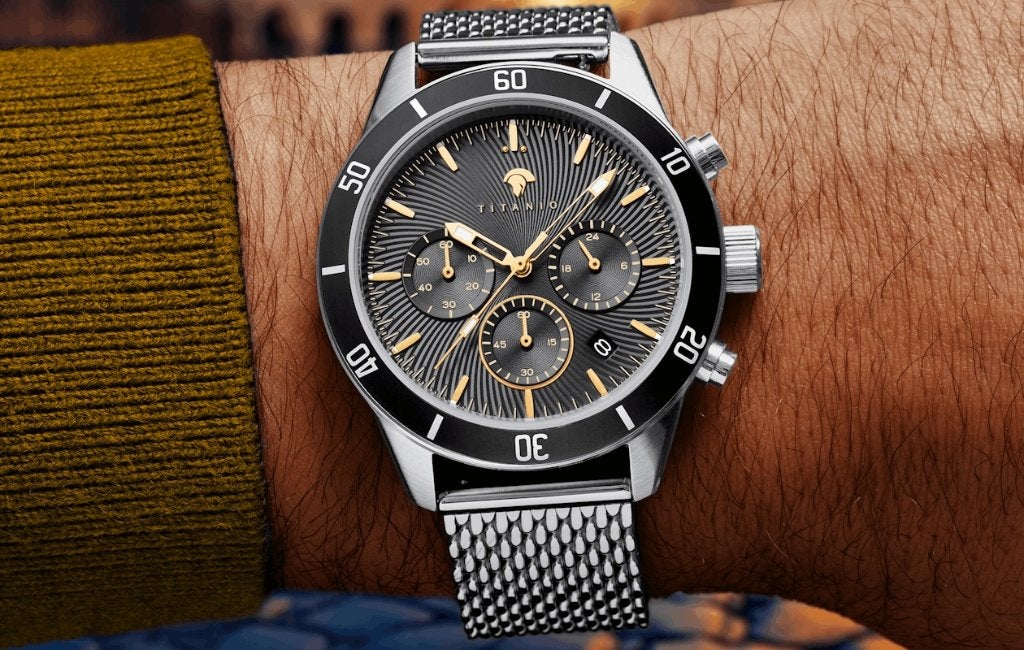 Titanio Agrippa SB001 horloge t.w.v € 499 nieuw!, Nieuw, Ophalen of Verzenden, Waterdicht, Android