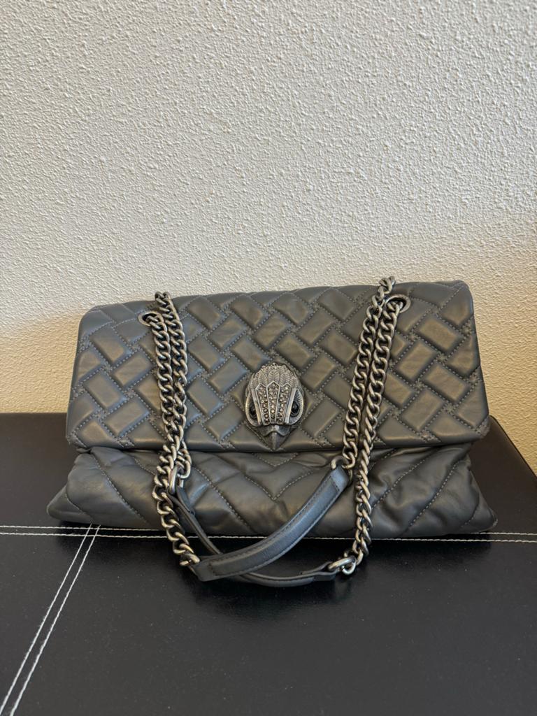 Kurt Geiger Kensington Quilted XXL Schoudertas - Zwart, Ophalen, Zo goed als nieuw, Zwart, Schoudertasje