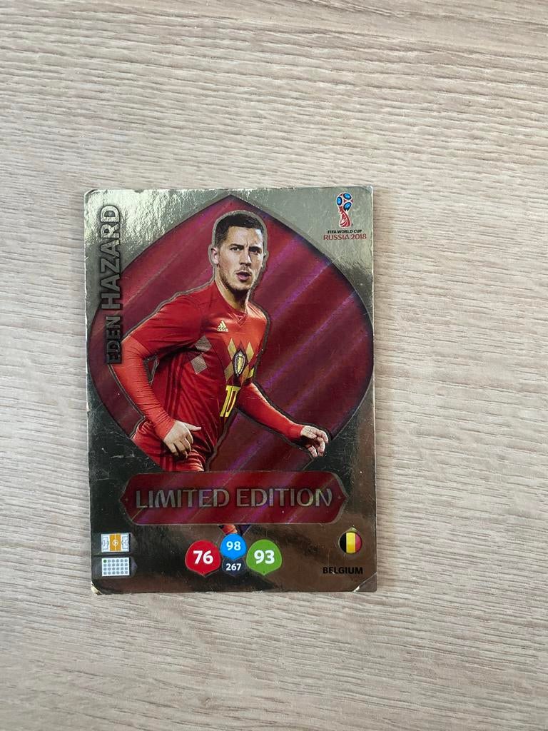 Eden Hazard Limited Edition FIFA World Cup 2018 Kaart, Ophalen of Verzenden, Gebruikt, Buitenlandse clubs, Spelerskaart