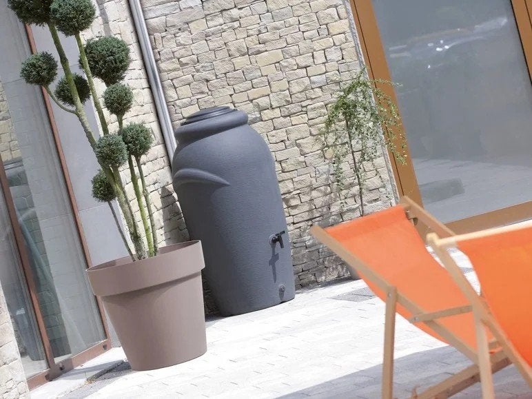 3 x Regenton Aquacan Baby 210L Antraciet, Tuin en Terras, Regentonnen, Kunststof, Met kraantje, 150 liter of meer, Nieuw