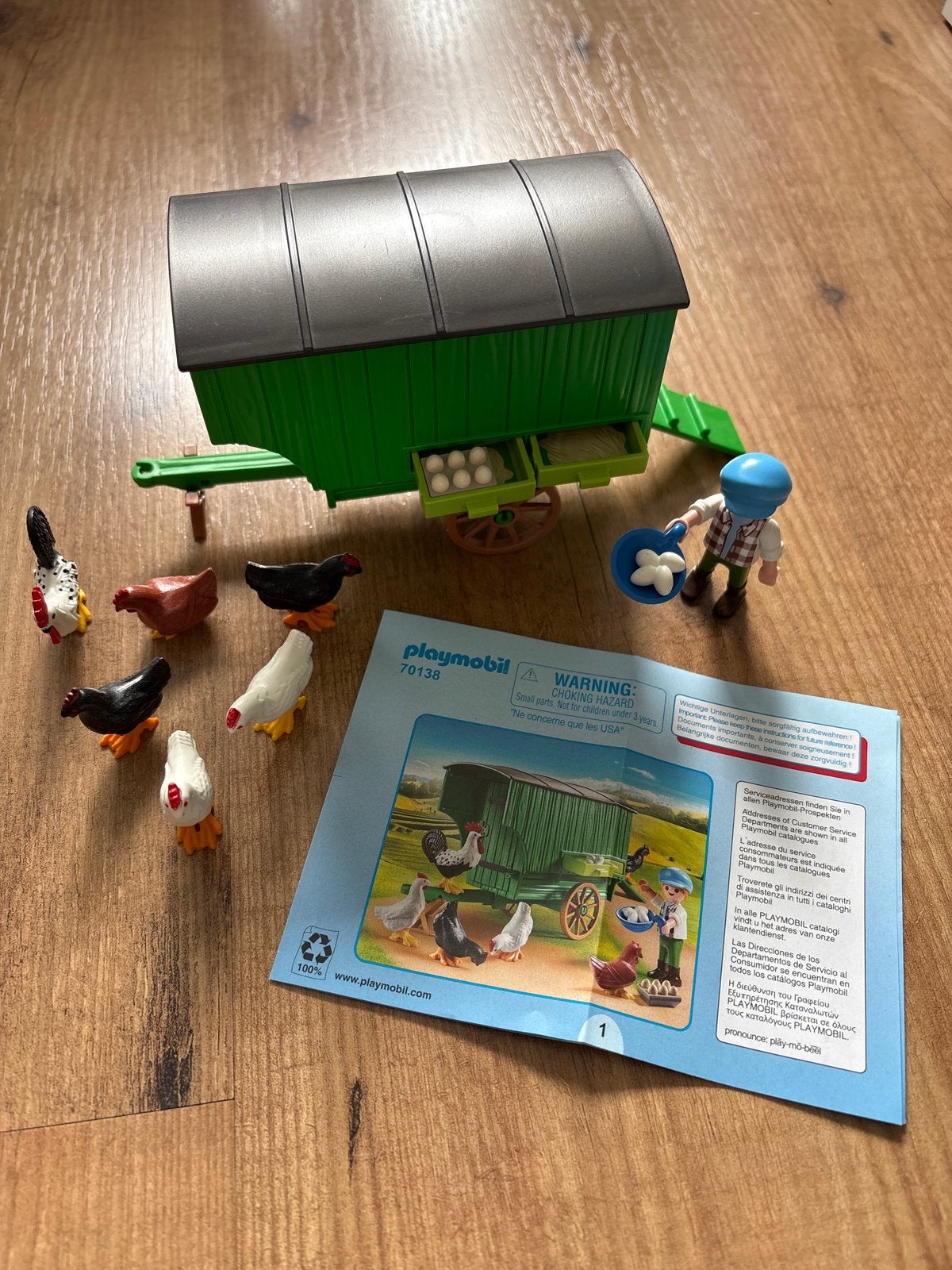 Playmobil 70138 Kippenhok met kippen en boer, Ophalen, Complete set, Overige typen, Zo goed als nieuw