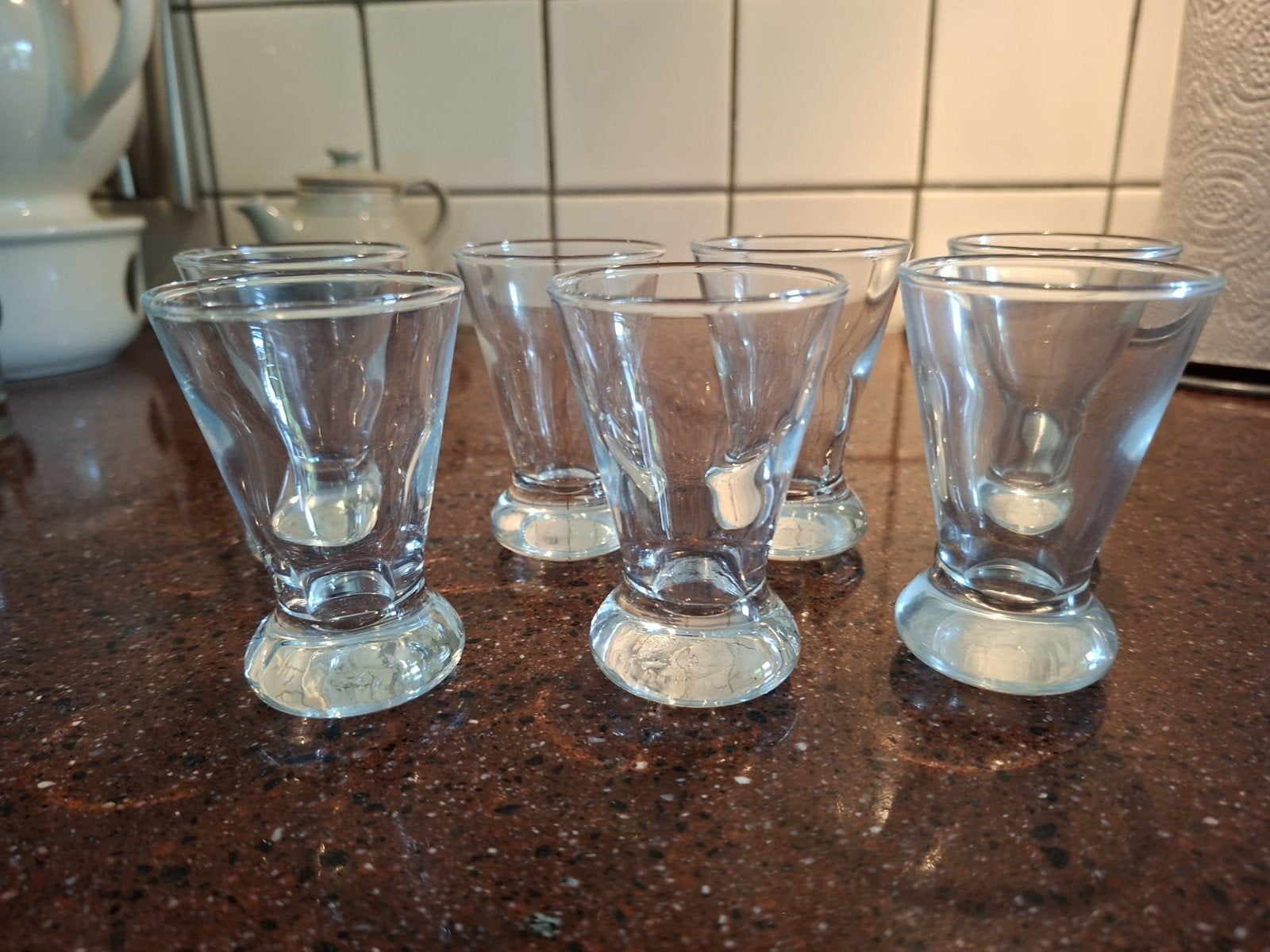 7 Amuse-/borrelglaasjes, Ophalen, Zo goed als nieuw, Borrel- of Shotglas