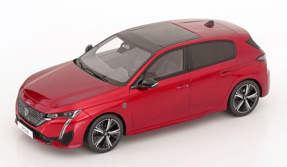OttoMobile 1:18 Peugeot 308 GT 2022 rood metallic nieuw, Ophalen of Verzenden, Nieuw, Auto, OttOMobile