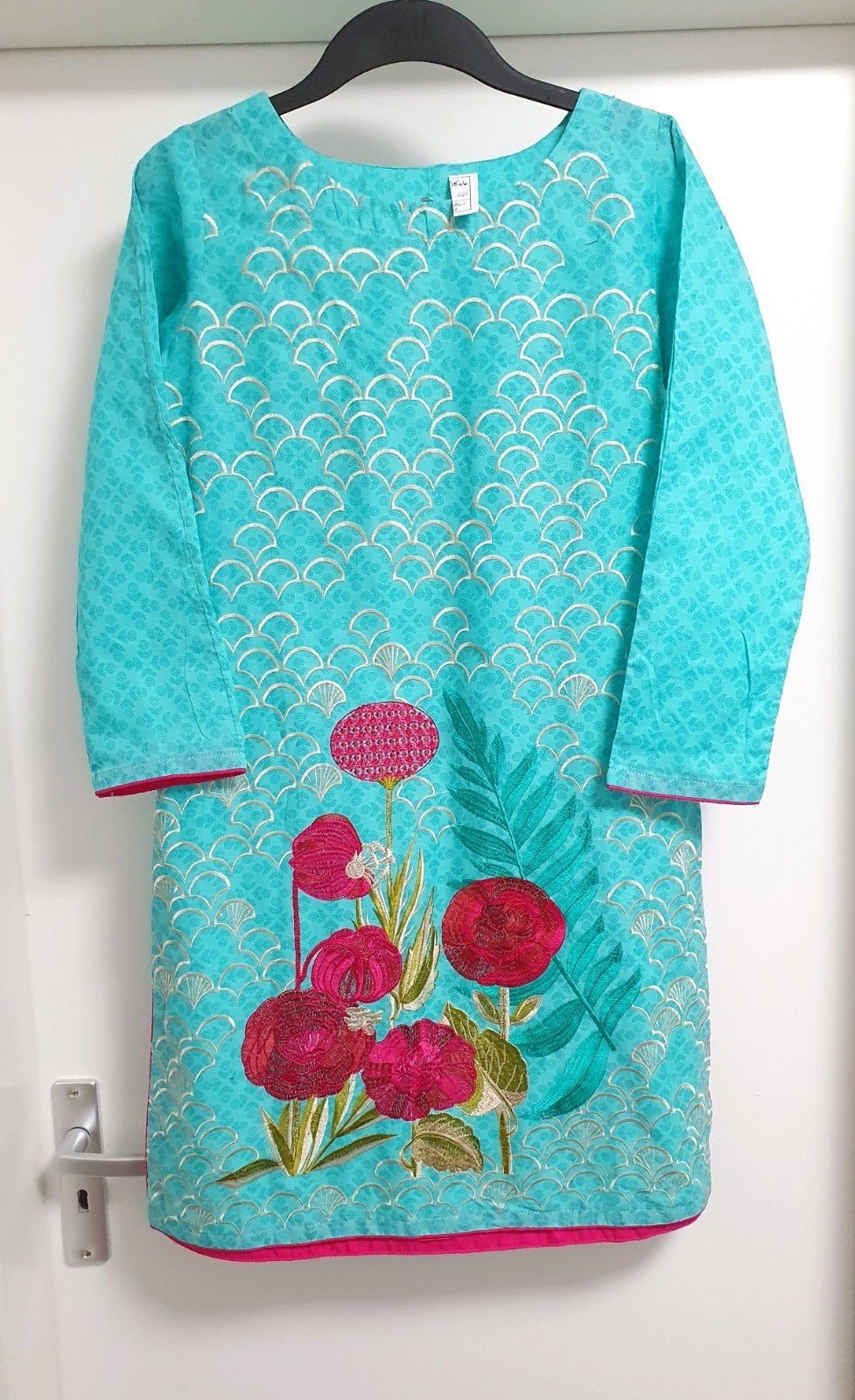 Nieuwe Indiase Kamiz Kurta - Maat S, Kleding | Dames, Ophalen of Verzenden, Nieuw, Maat 36 (S), Blauw