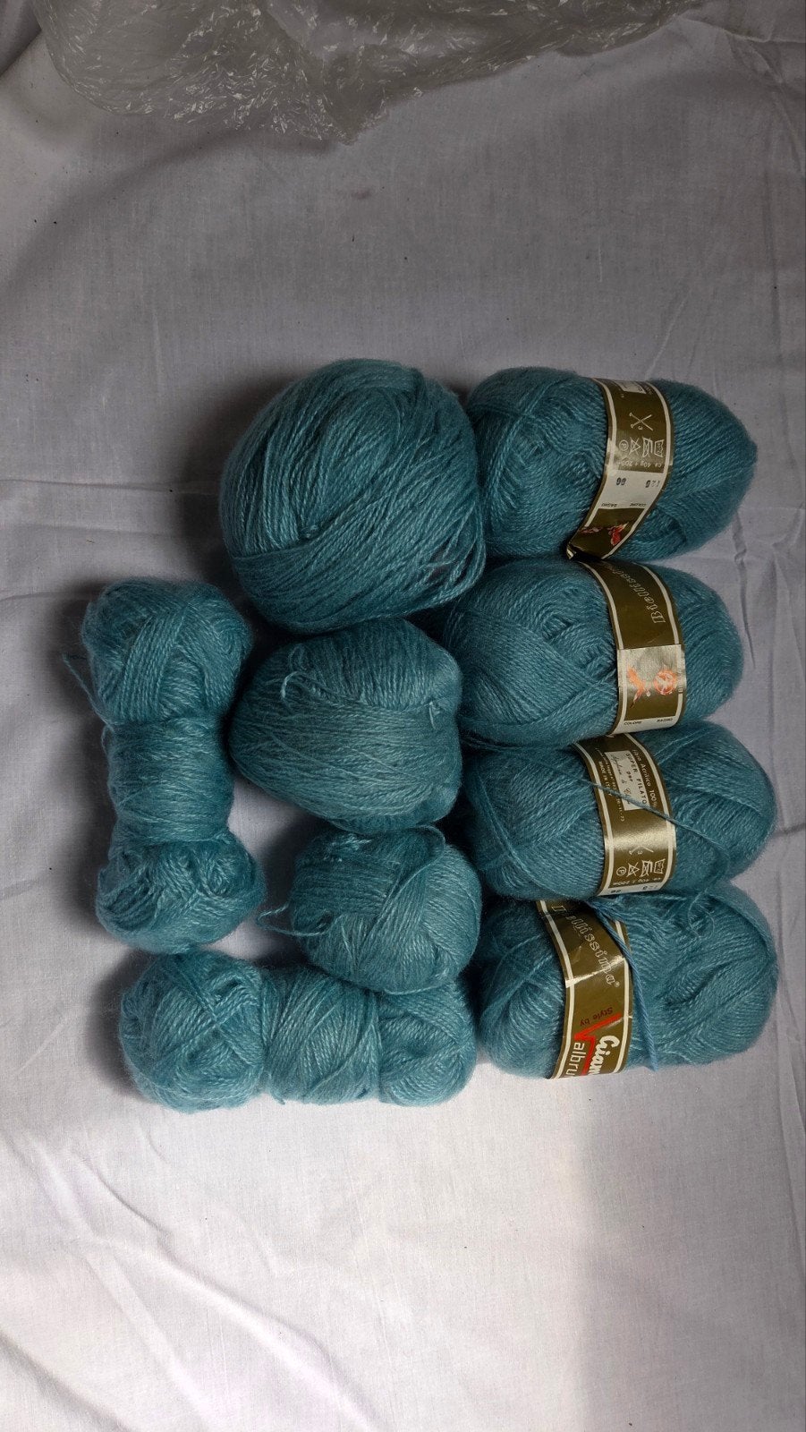 Biellissima Wol/Garen - Lichtblauw (ca. 40g + 200m), Hobby en Vrije tijd, Breien en Haken, Ophalen of Verzenden
