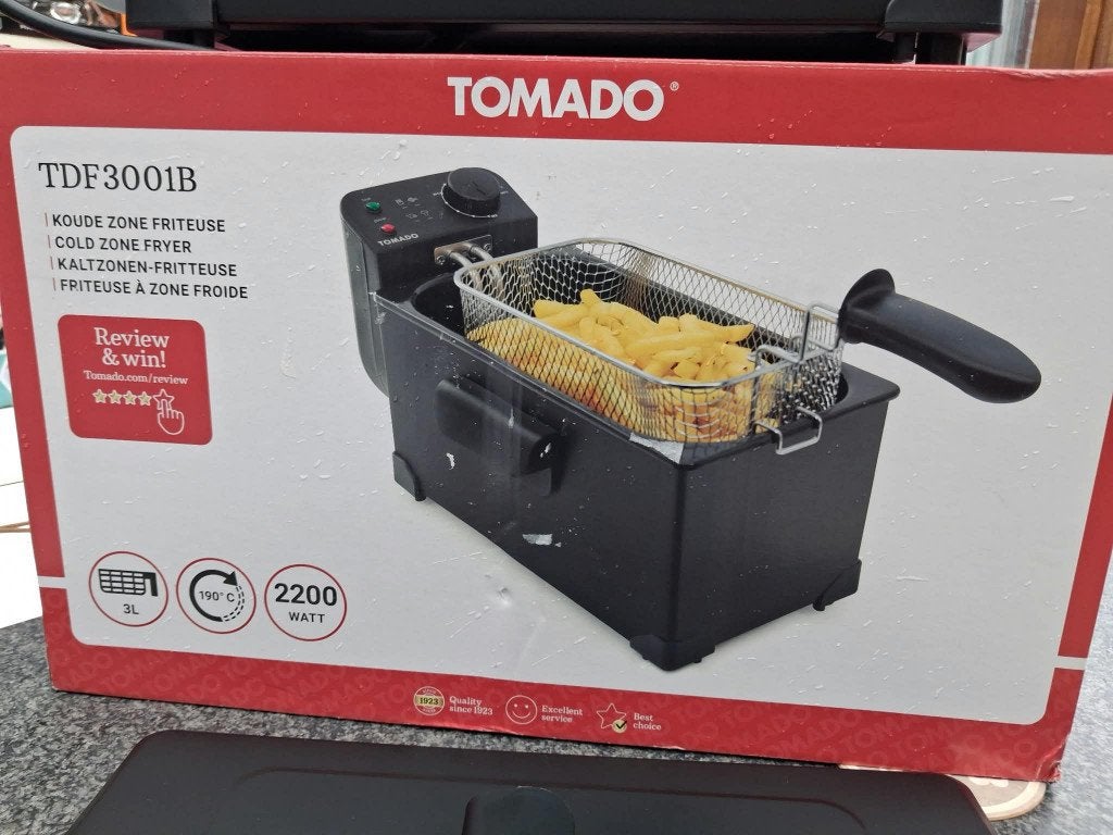 Tomado friet pan, Overige materialen, Frituurpan, Met deksel, Nieuw