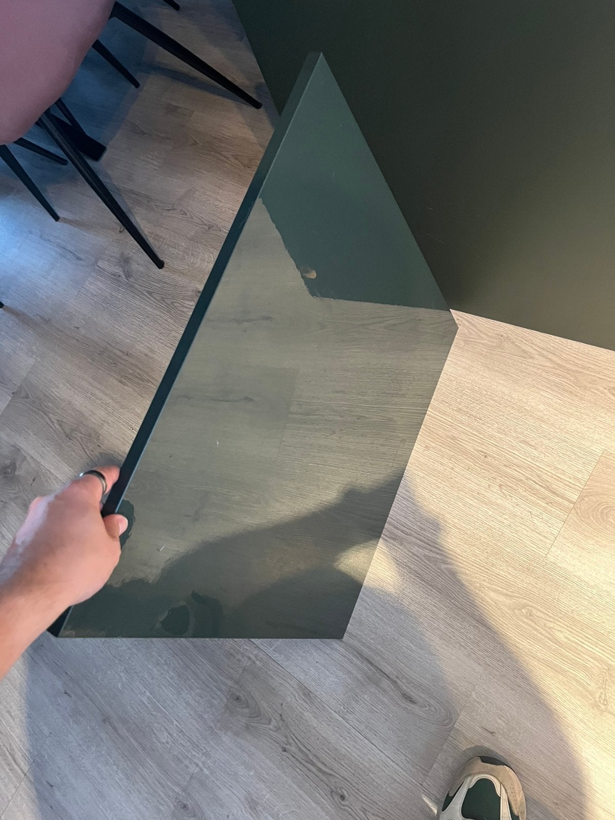 Ikea BESTA kastdeurtjes donkergroen glans 2*, Ophalen, Gebruikt, Minder dan 150 cm, Minder dan 25 cm