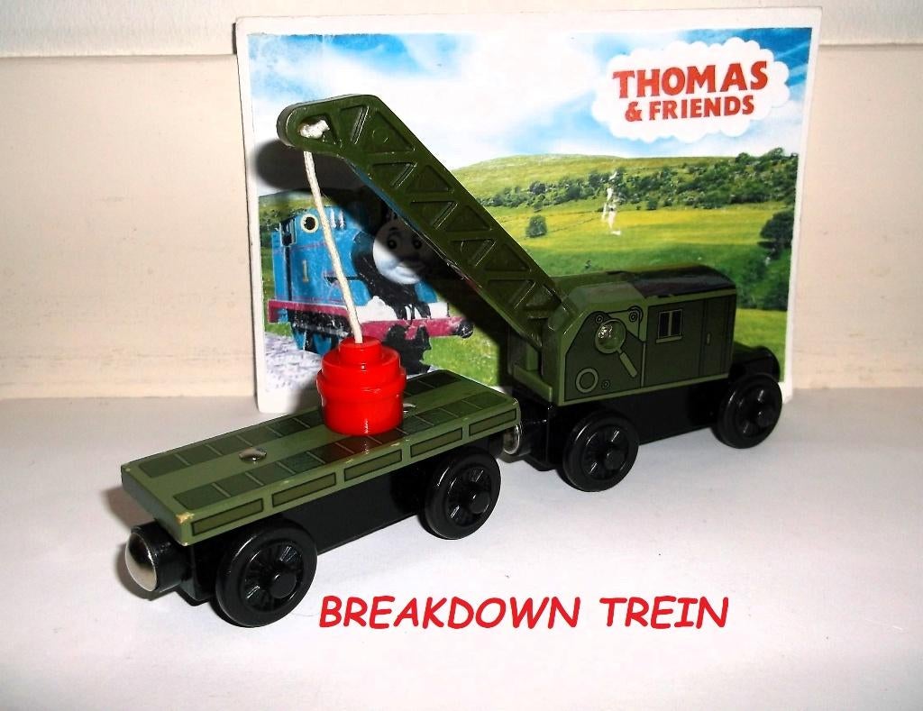 Houten Breakdown Trein, Thomas de Trein Houten Series, Kinderen en Baby's, Speelgoed | Thomas de Trein, Ophalen of Verzenden, Gebruikt