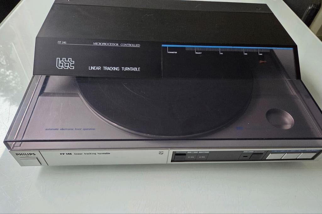 Philips FP 146 Tangentiale Draaitafel met linear tracking, Ophalen of Verzenden, Gebruikt, Platenspeler, Philips