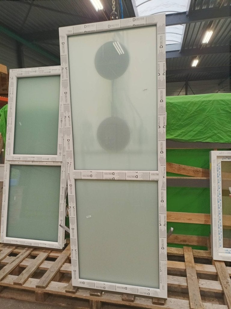 Kunststof Vast kozijn  b87 x h230 cm Wit  -2403-, Kunststof, Raamkozijn, Niet ingevuld, Nieuw