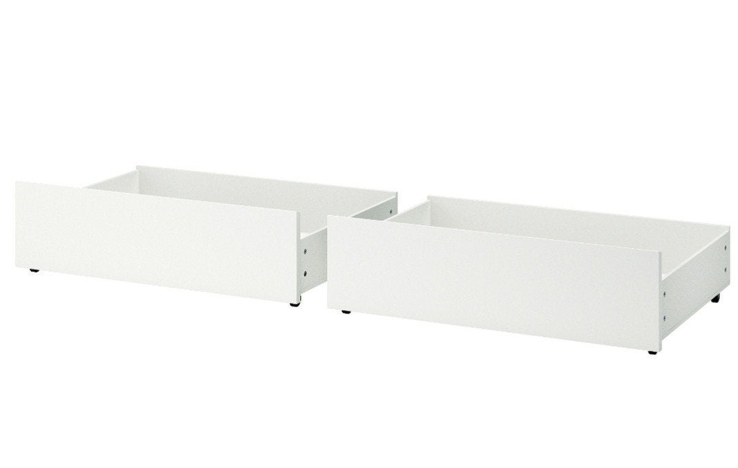 2 malm bedlade ikea, Ophalen, Eenpersoons, Wit, Hout