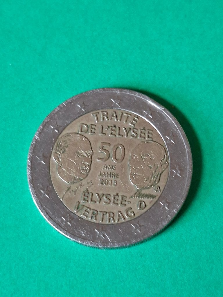 2013 A Duitsland 2 euro 50 jaar Elysée Verdrag Berlijn, Verzenden, Duitsland, 2 euro, Losse munt