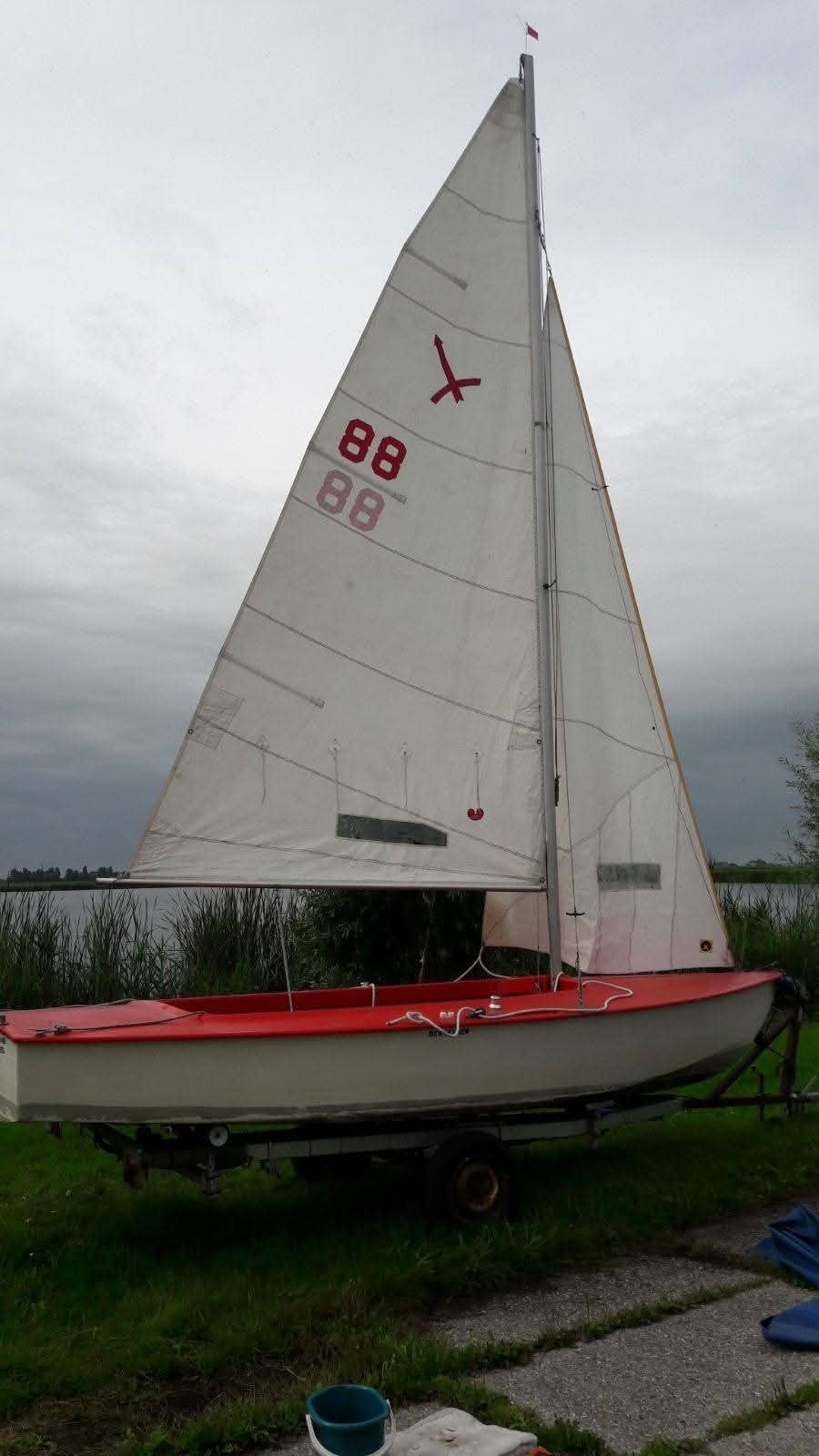 Schakel Flying Arrow met trailer, Watersport en Boten, Gebruikt, Fok, Polyester, Ophalen of Verzenden