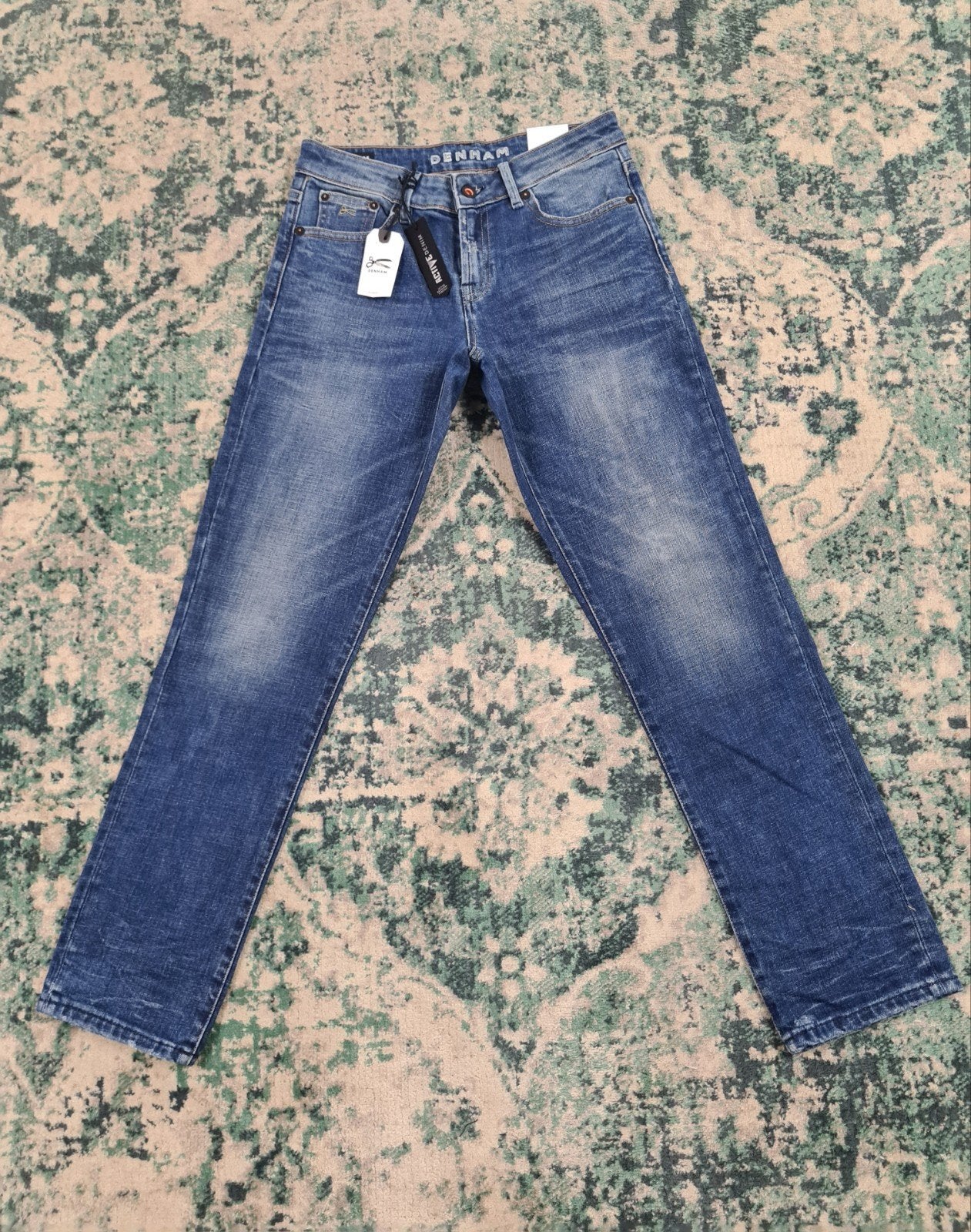 Denham Monroe Girlfriend Tapered Fit W24 L28 Nieuw Tulsi2428, Denham, Blauw, Nieuw, Ophalen of Verzenden
