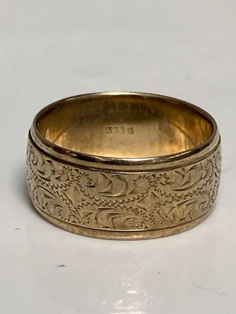 Brede geel gouden ring 6 gram, Verzenden, Goud, Ring