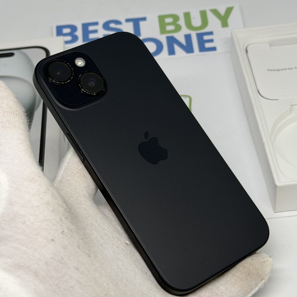 iPhone 15 128GB zwart /krasvrij scherm /92% batt /garantie, 92 %, 128 GB, IPhone 15, Apple