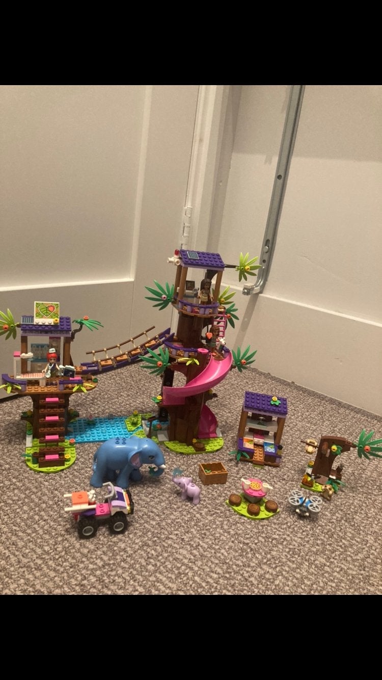 LEGO Friends Jungle Reddingsbasis & Dieren, Ophalen of Verzenden, Gebruikt, Overige merken