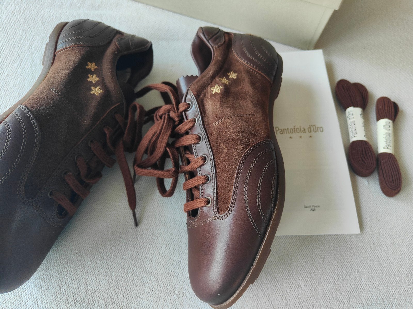 Nieuwe bruine Pantofola d'Oro schoenen maat 36, Bruin, Overige typen, Nieuw, Ophalen of Verzenden