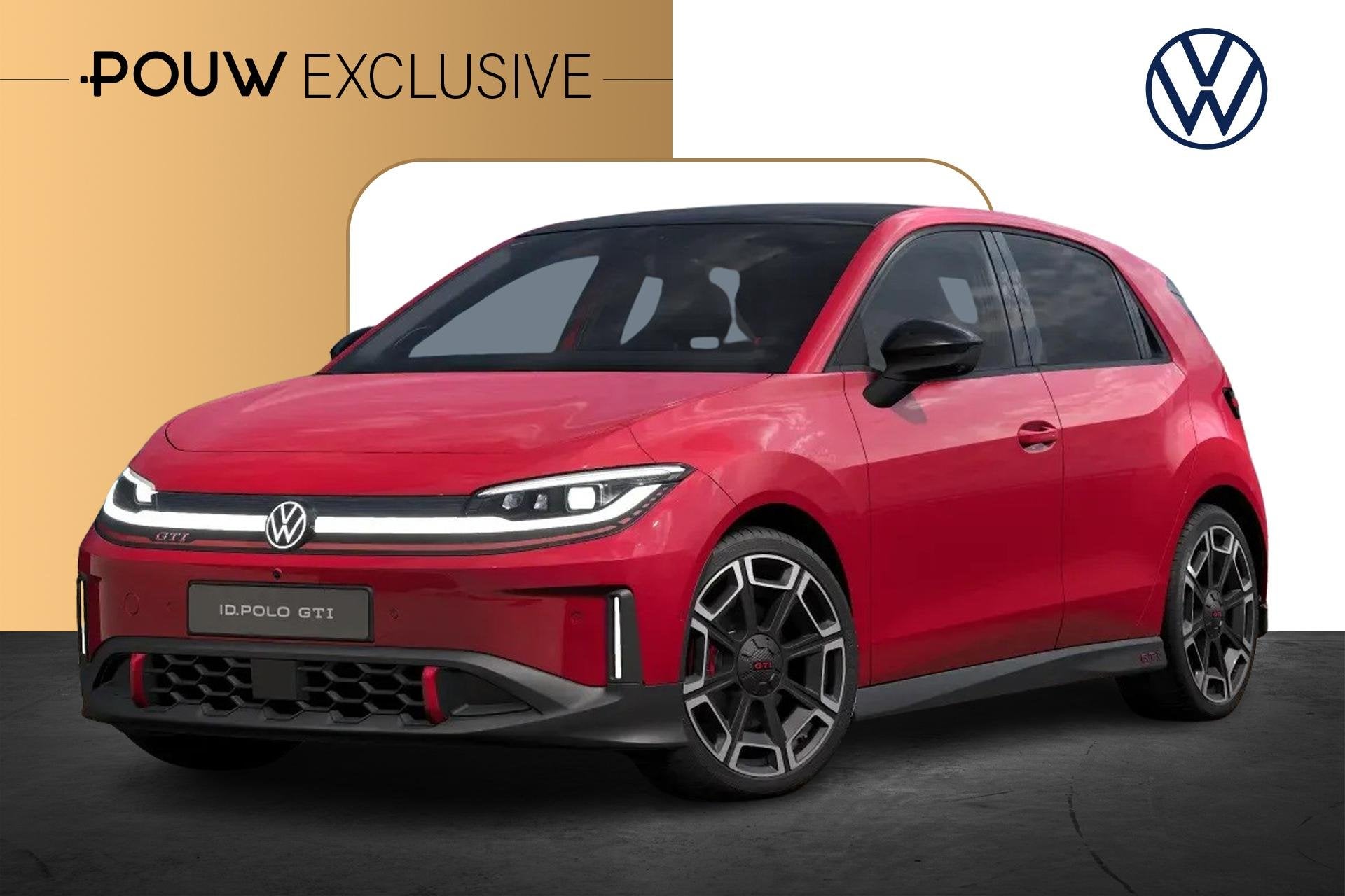 Volkswagen ID. Polo GTI 226pk 52 kWh | Panoramadak | 19" Vel, Auto's, 12 maanden, Stof, Zwart, 1520 kg