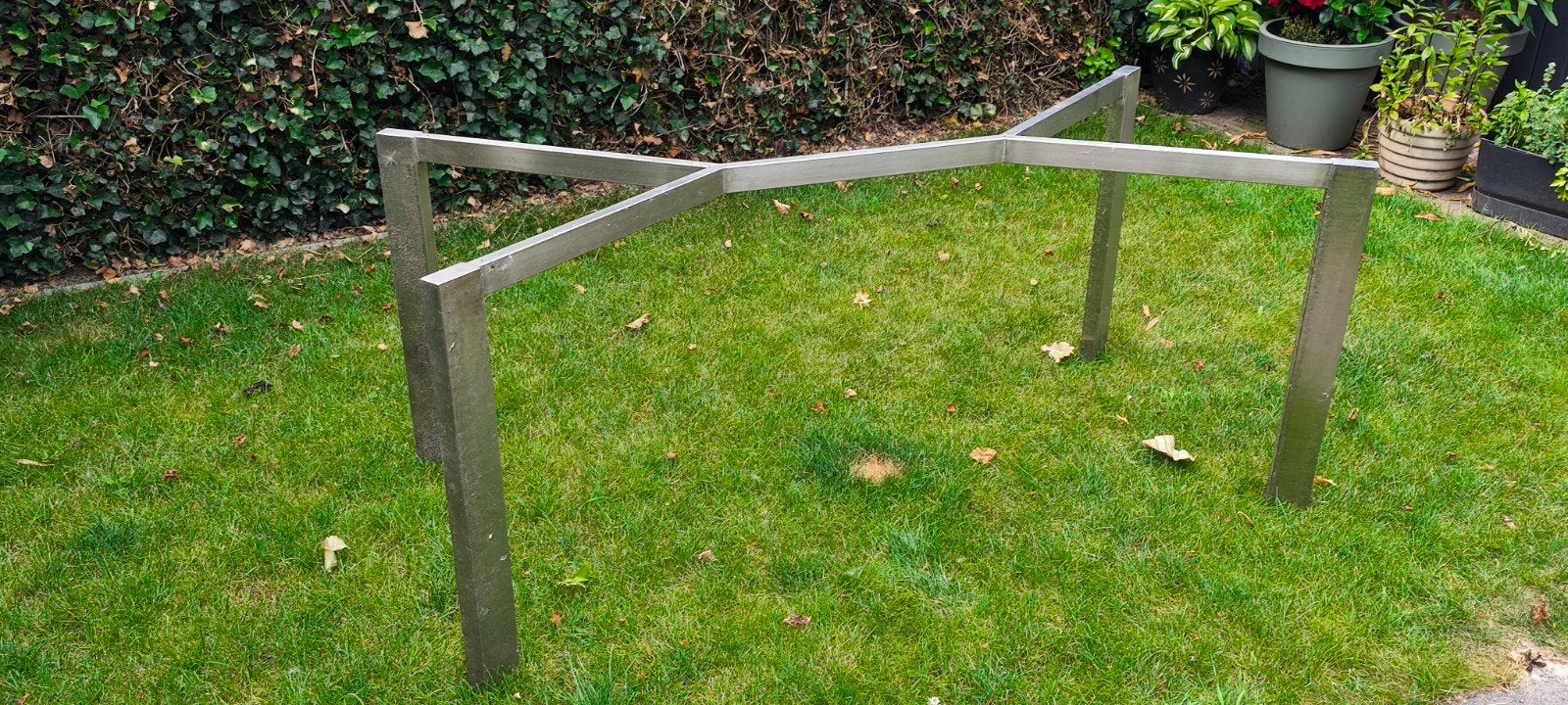 Roestvrij stalen tafelonderstel LAGE PRIJS !, Ophalen, Tafelpoot, Gebruikt, 50 tot 100 cm