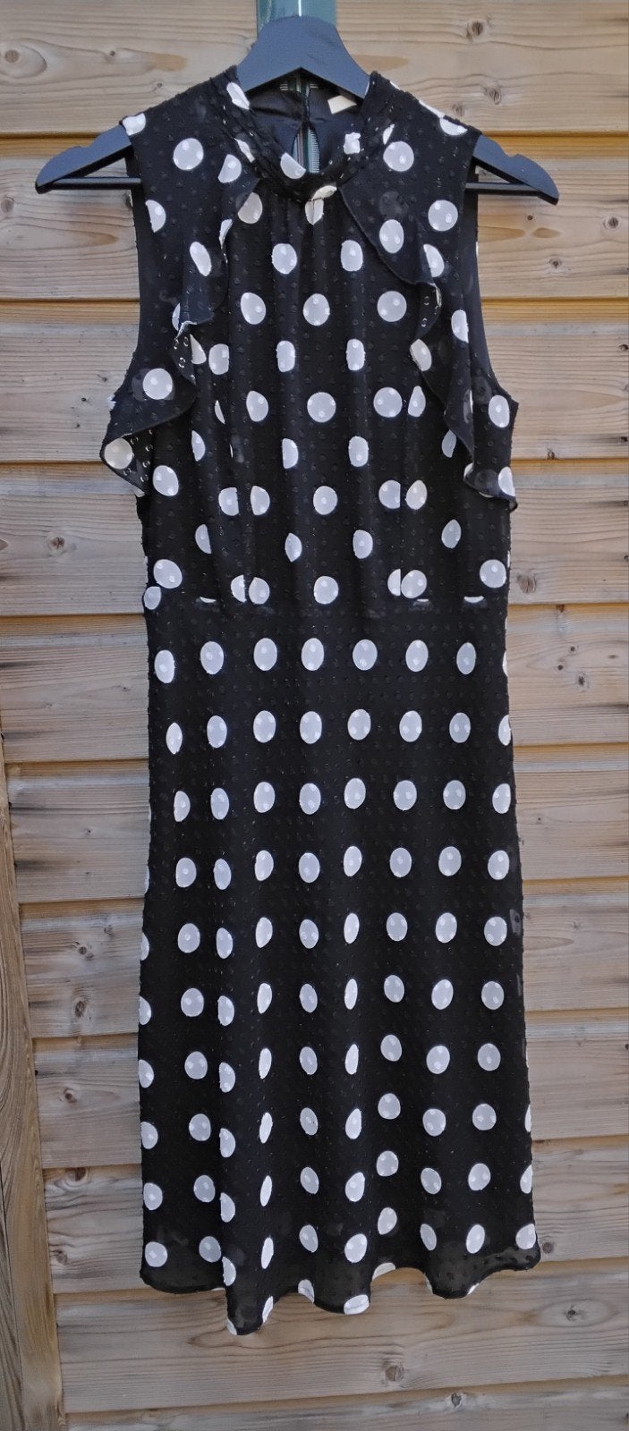 Steps polkadot zwart/wit feestelijke jurk maat 36, Ophalen of Verzenden, Zo goed als nieuw, Maat 36 (S), Zwart