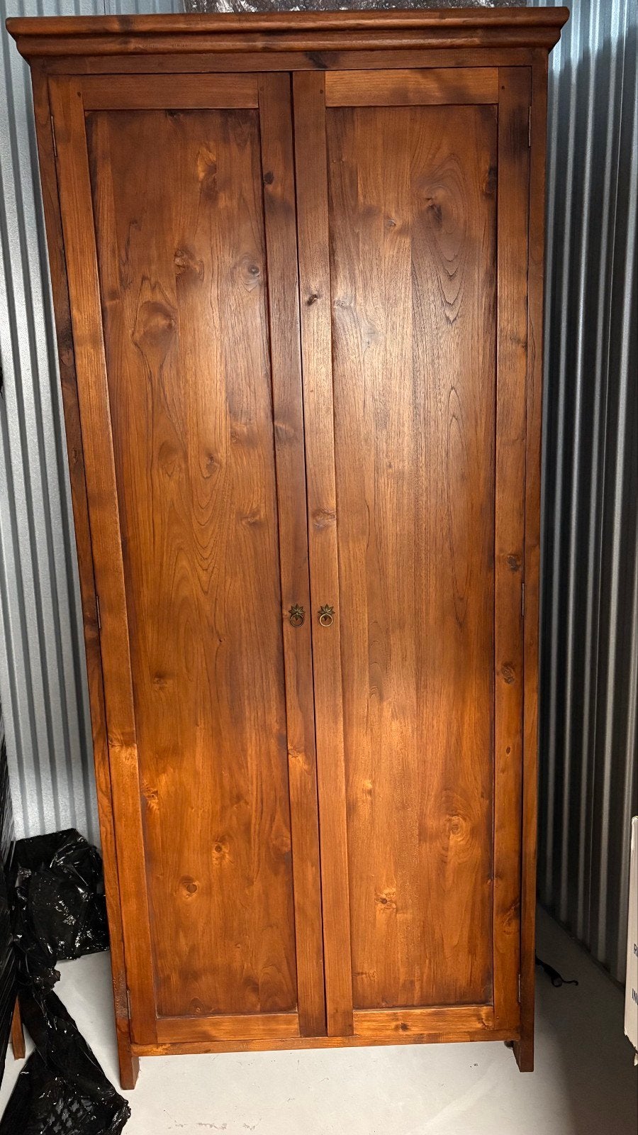 mooie houten strakke kast, Met deur(en), 200 cm of meer, Koloniaal, Overige houtsoorten